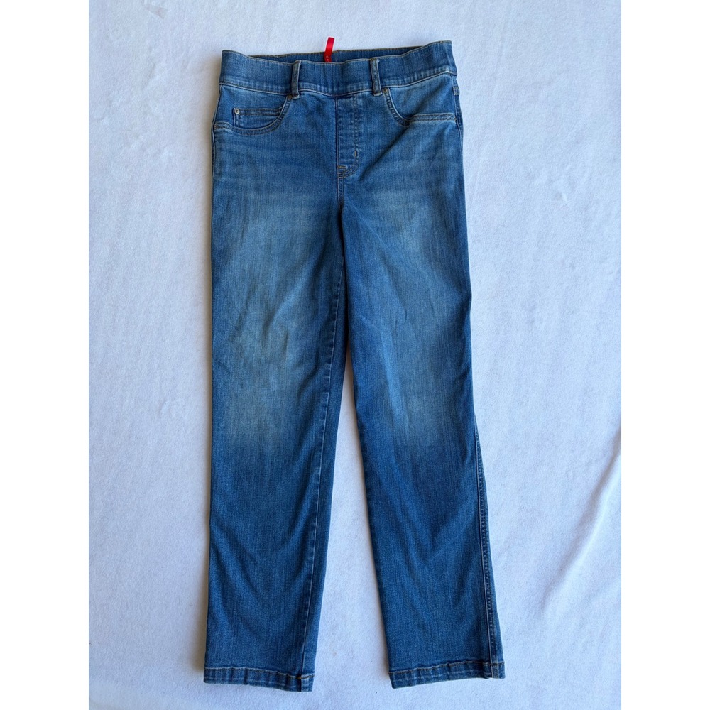 Spanx Jean-ish Ankle Denim Leggings Medium Wash Blue Womens M minimalist comfort